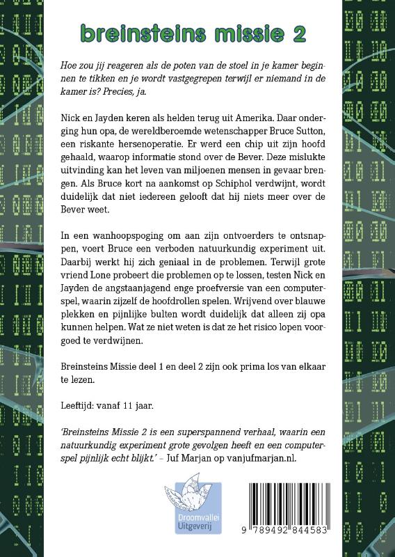 Achterkant van Breinsteins missie 2