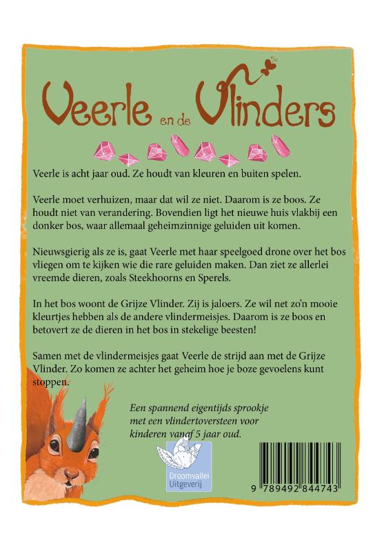 Achterkant van Veerle en de Vlinders