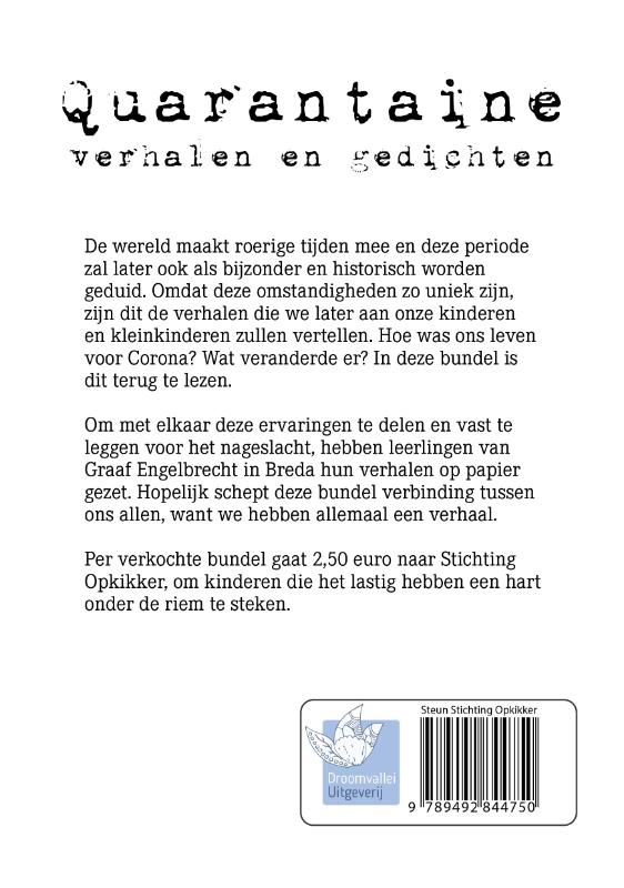 Achterkant van Quarantaine
