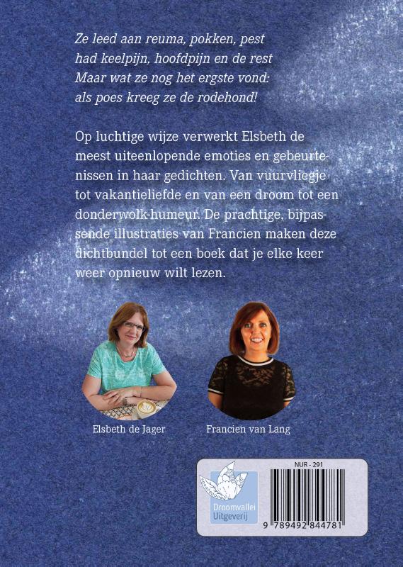 Achterkant van De lapjeskat met de rodehond