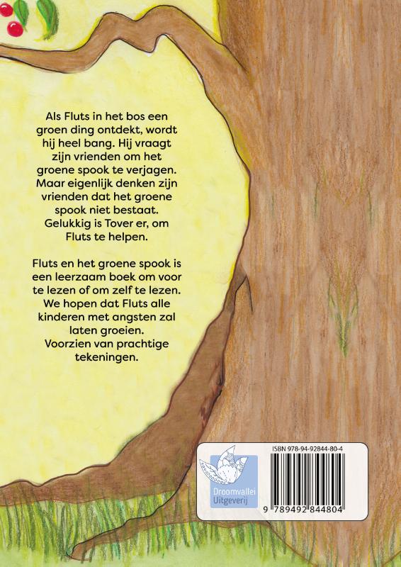 Achterkant van Fluts en het groene spook