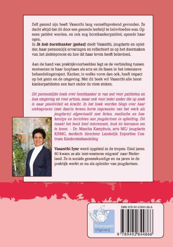Achterkant van Ik heb borstkanker (gehad)