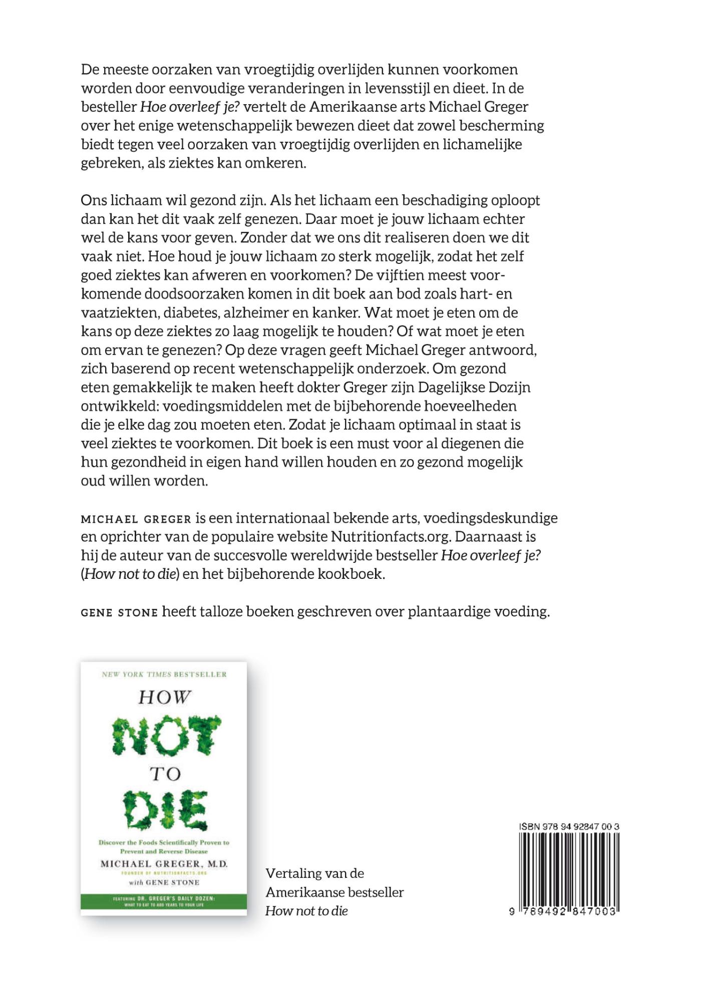 Achterkant van Hoe overleef je?