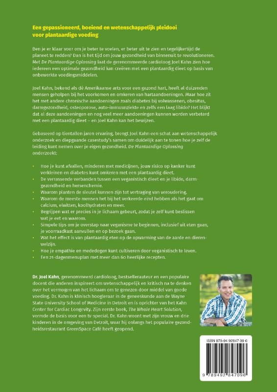 Achterkant van De Plantaardige Oplossing