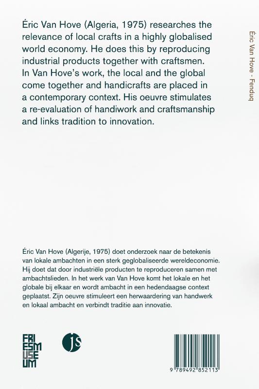 Achterkant van Eric van Hove - Fenduq