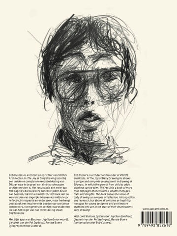 Achterkant van The Joy of Daily Drawing. Bob Custers