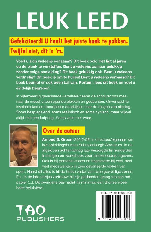 Achterkant van Leuk leed