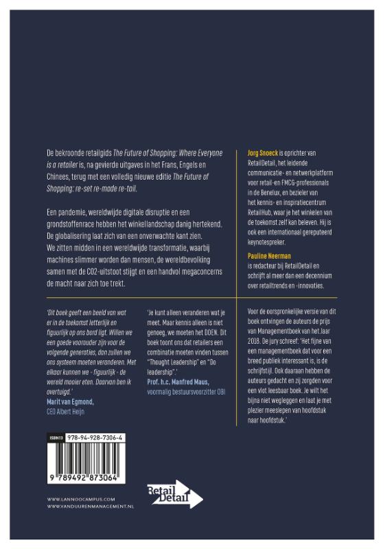 Achterkant van The future of shopping