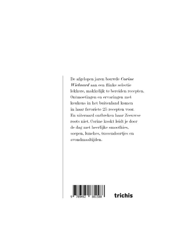 Achterkant van Corine kookt