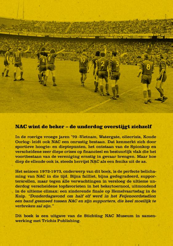 Achterkant van 1972-1973 Dagboek van de bekerwinnaar