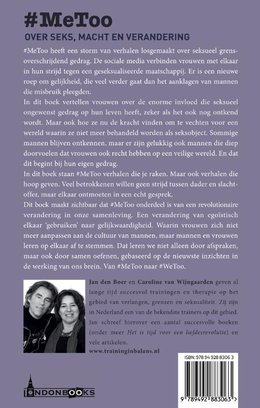 Achterkant van #MeToo