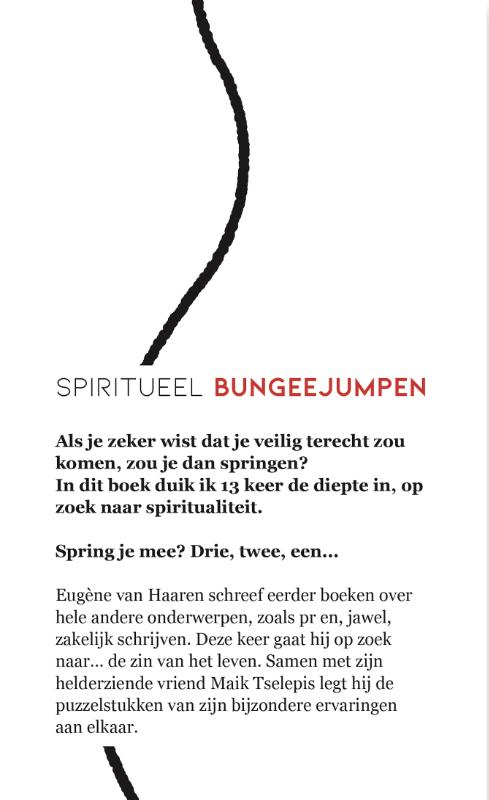 Achterkant van Spiritueel bungeejumpen