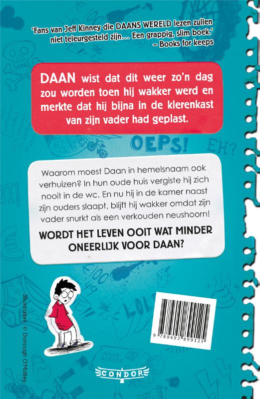 Achterkant van Daans wereld