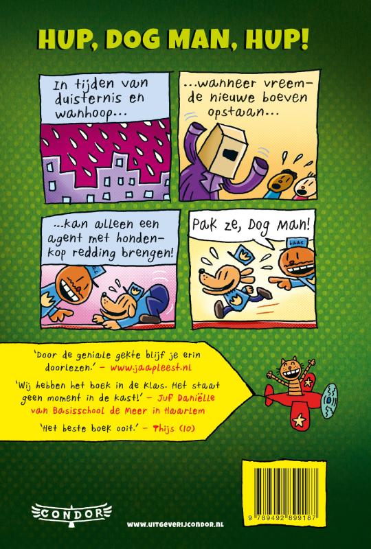 Achterkant van Dog Man gaat los!