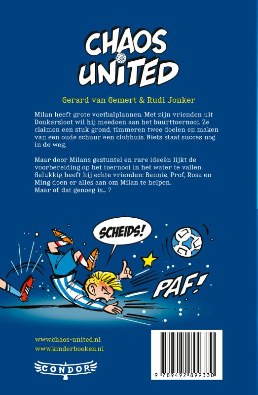 Achterkant van Chaos United