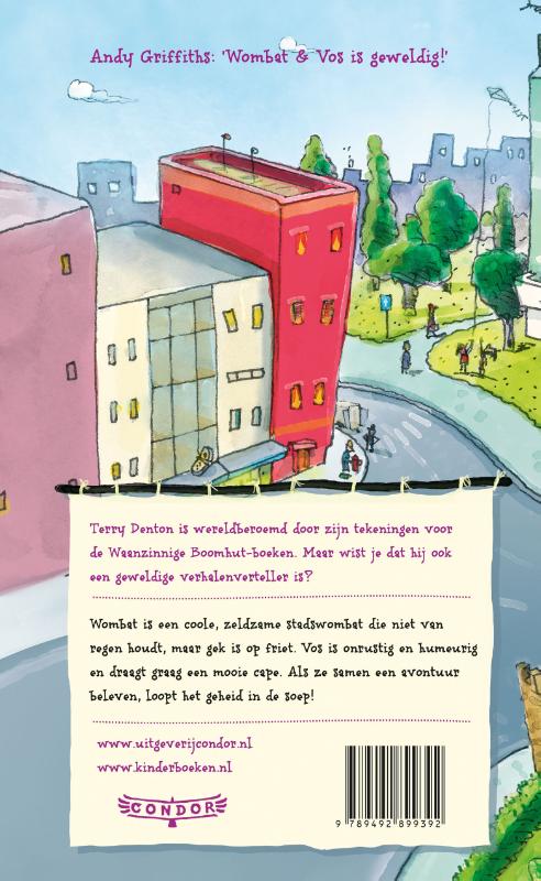 Achterkant van Avonturen in de stad