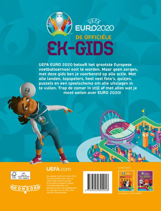 Achterkant van EURO 2020 - De officiële EK-gids