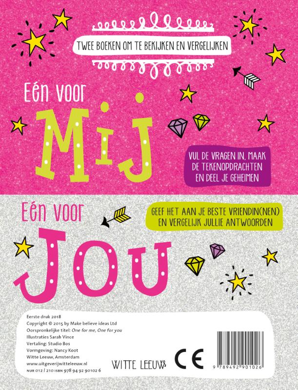 Achterkant van Eén voor mij, één voor jou