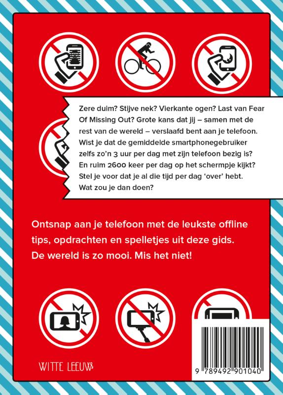 Achterkant van Ontsnap aan je telefoon