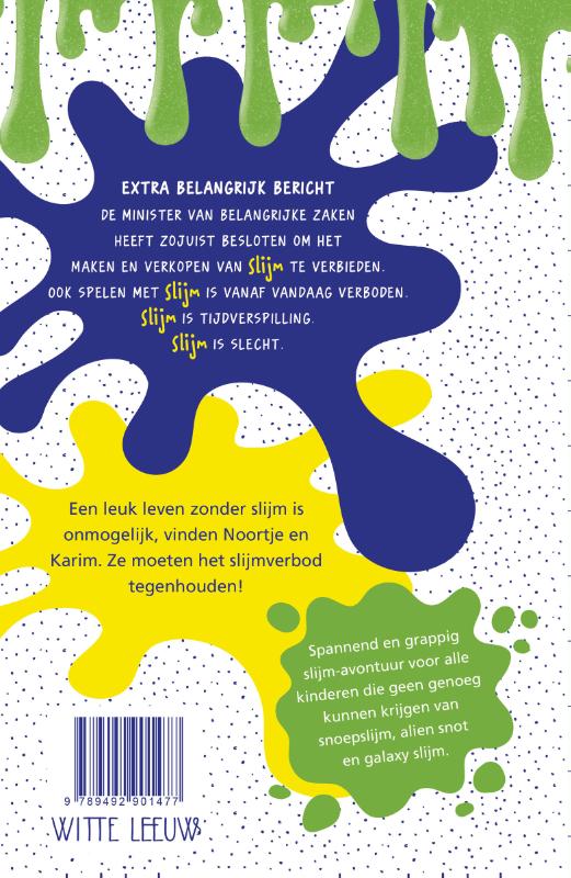 Achterkant van Het slijmboek
