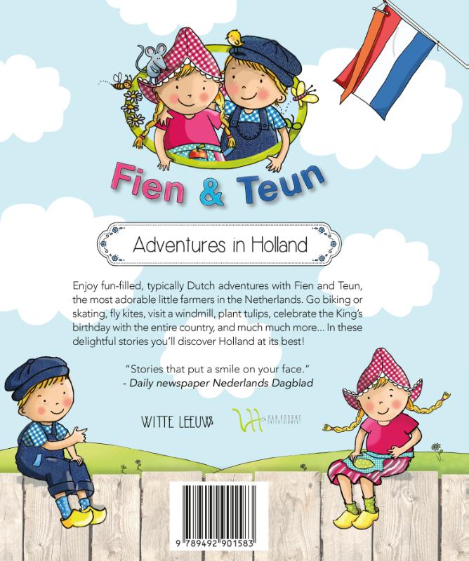 Achterkant van Adventures in Holland