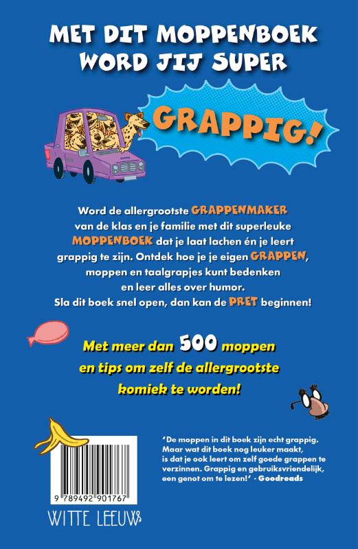 Achterkant van De moppenmachine