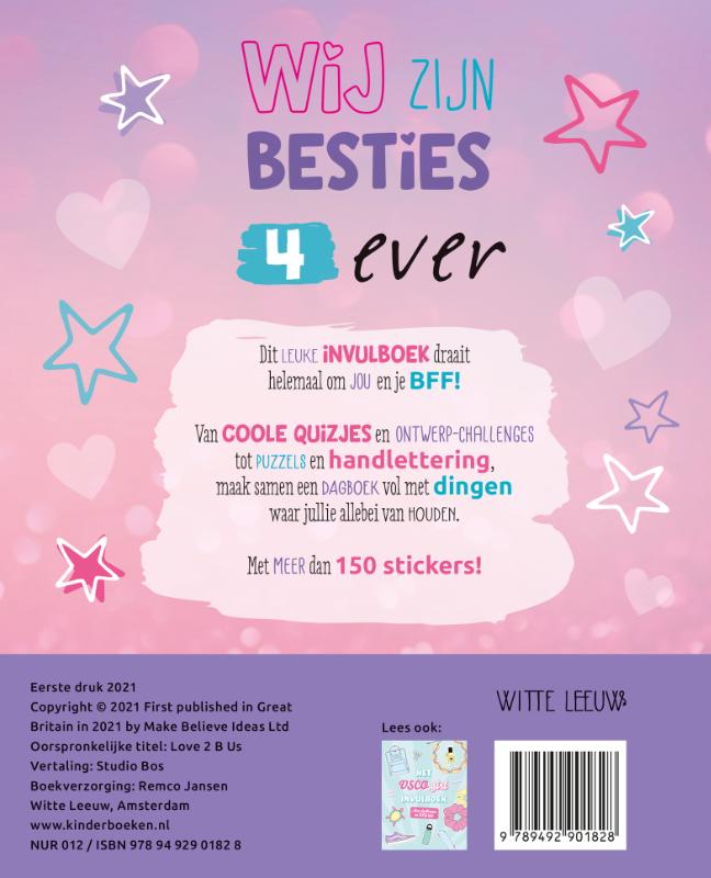 Achterkant van Wij zijn besties 4 ever