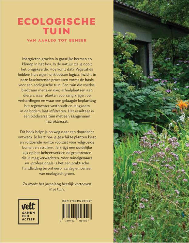 Achterkant van Ecologische tuin, van aanleg tot beheer