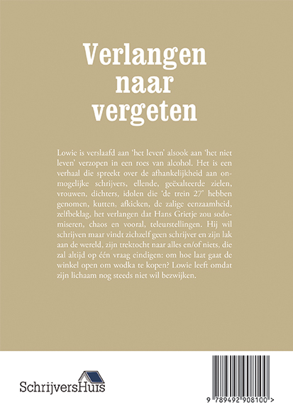 Achterkant van Verlangen naar vergeten