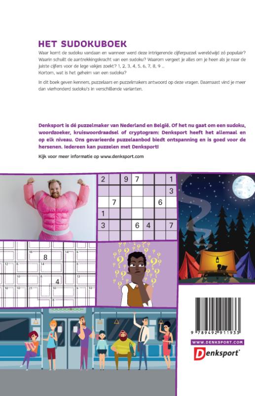 Achterkant van Het Sudoku boek
