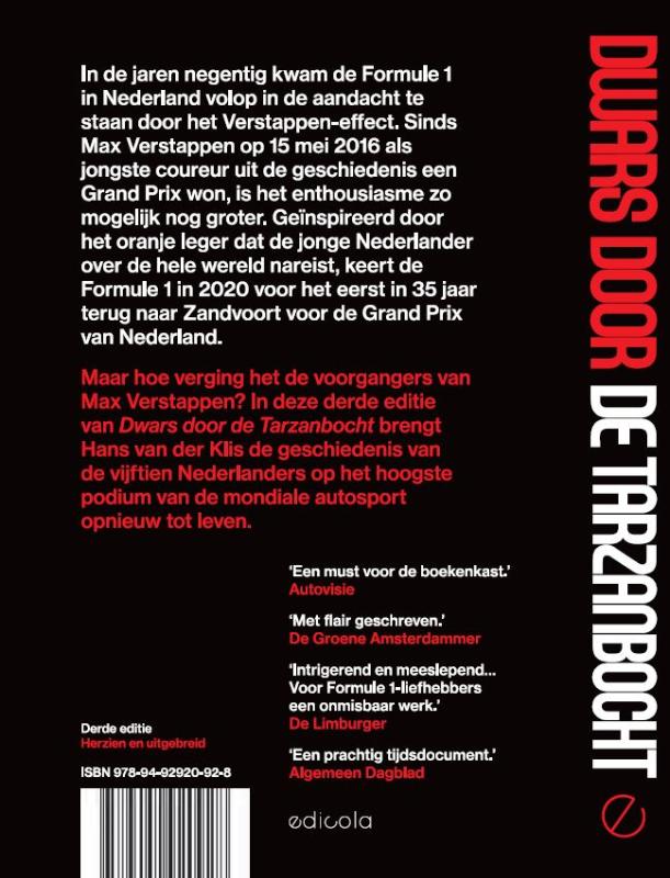 Achterkant van Dwars door de Tarzanbocht