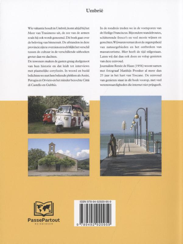 Achterkant van Umbrië en Lago de Trasimeno