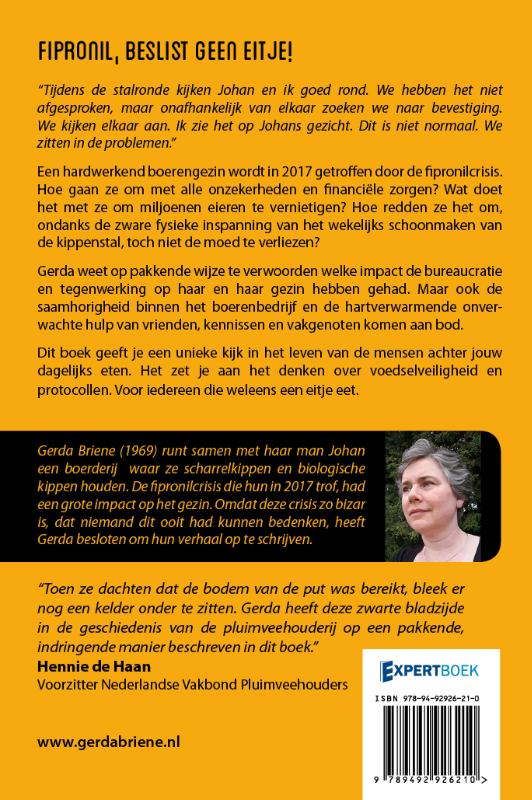 Achterkant van Fipronil, beslist geen eitje!