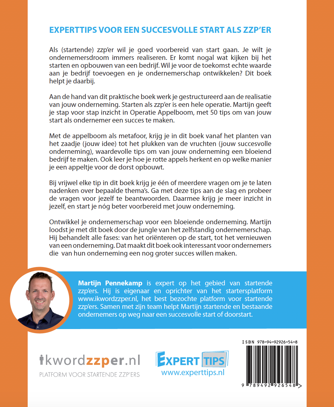 Achterkant van Experttips voor een succesvolle start als zzp’er