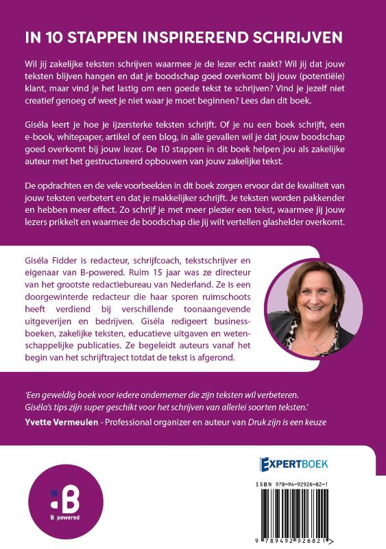 Achterkant van In 10 stappen inspirerend schrijven