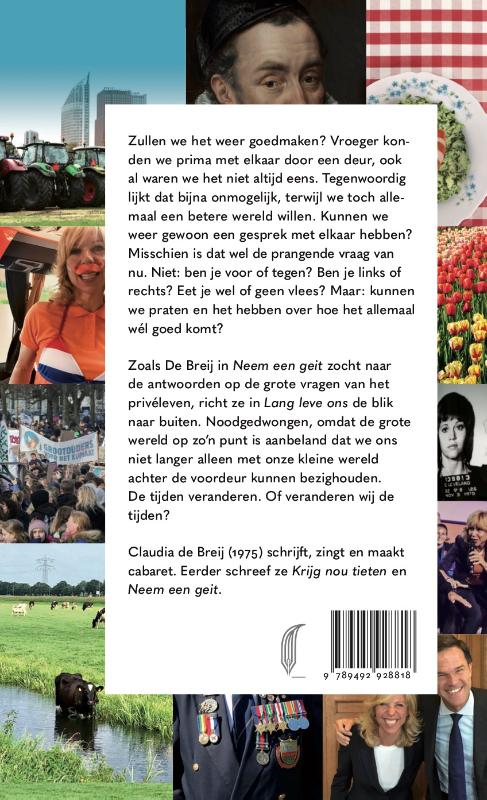 Achterkant van Lang leve ons