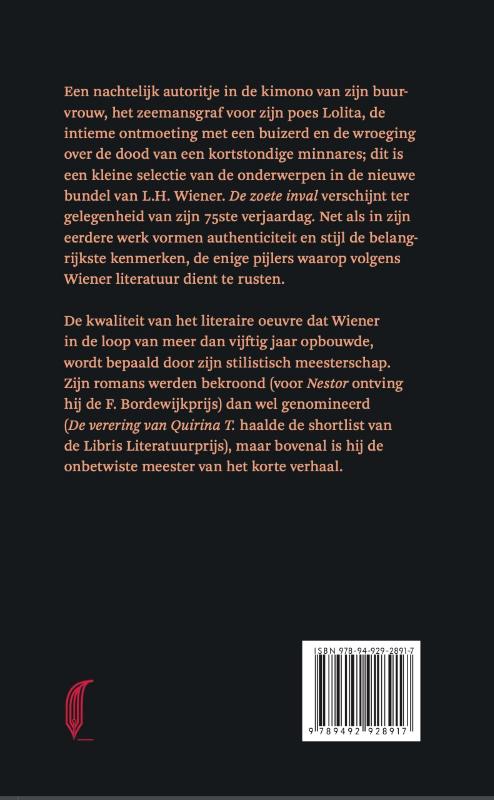 Achterkant van De zoete inval