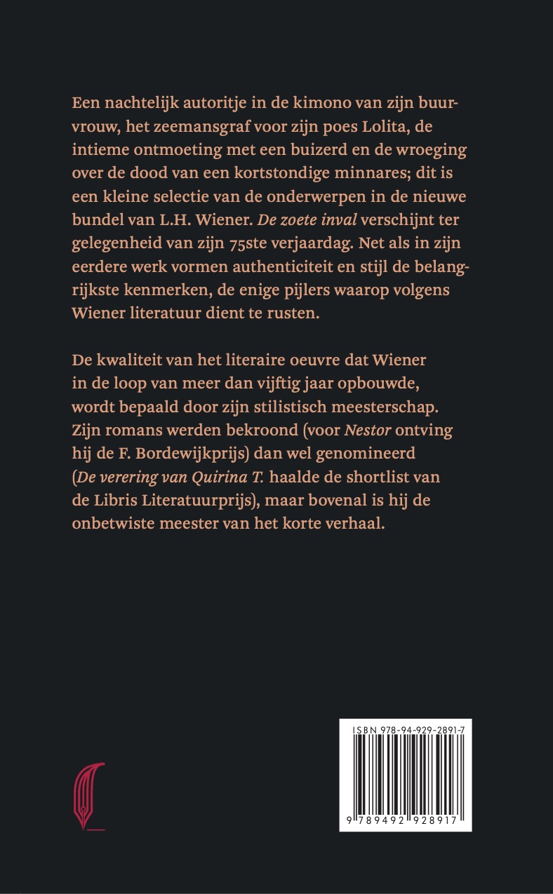 Achterkant van De zoete inval