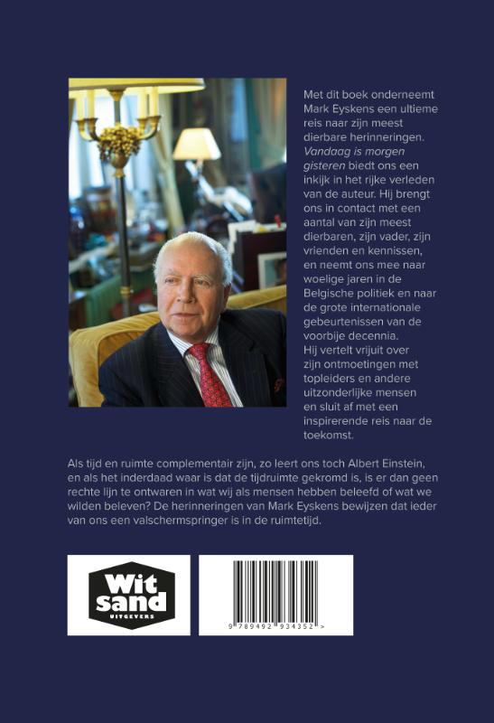 Achterkant van Vandaag is morgen gisteren