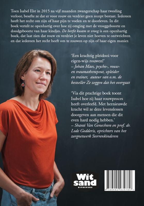 Achterkant van De herfst kwam te vroeg