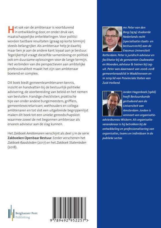 Achterkant van Zakboek ambtenaren