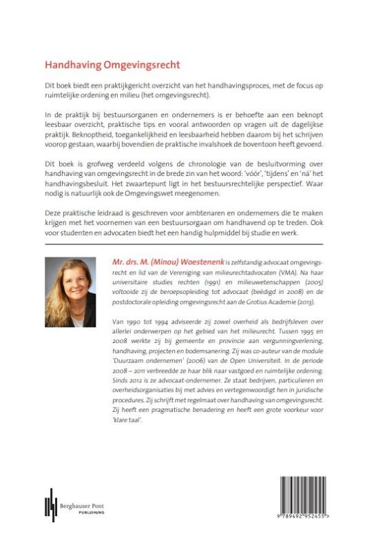 Achterkant van Handhaving omgevingsrecht