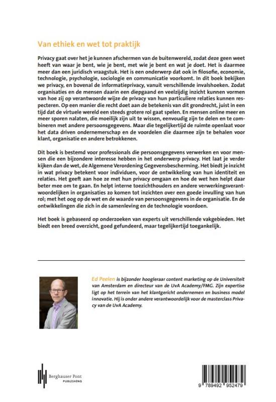 Achterkant van Privacy in perspectief!