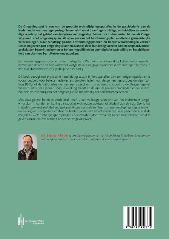 Achterkant van Werken met het omgevingsplan
