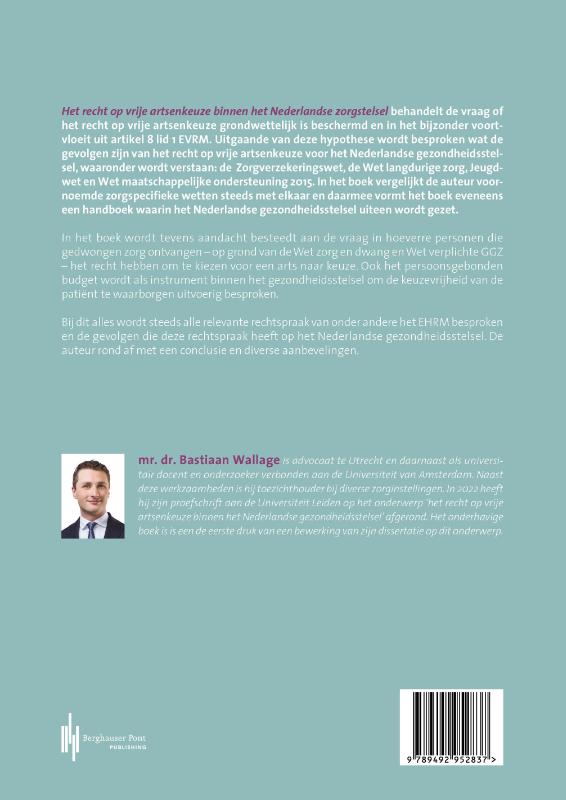 Achterkant van Het recht op vrije artsenkeuze binnen het Nederlandse zorgstelsel