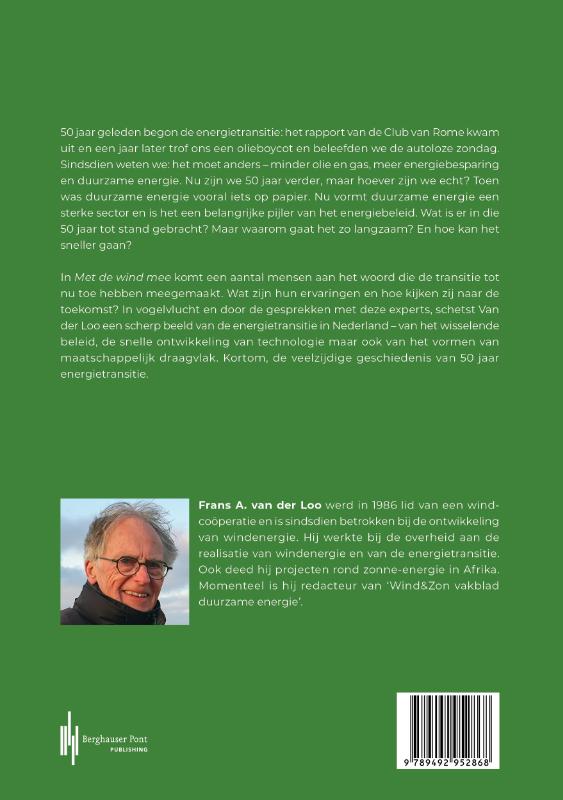 Achterkant van Met de wind mee
