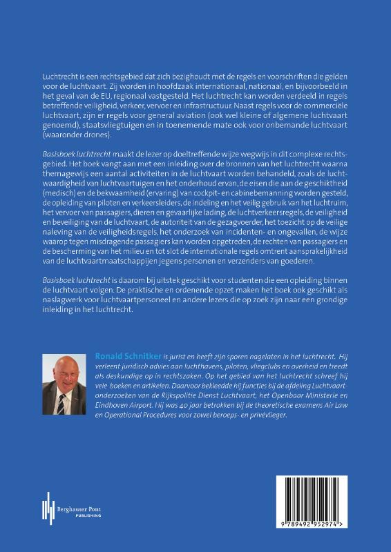 Achterkant van Basisboek luchtrecht