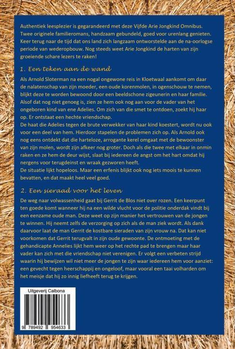 Achterkant van Vijfde Arie Jongkind Omnibus