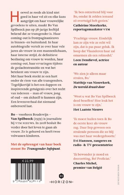 Achterkant van Bo - Eindelijk vrouw