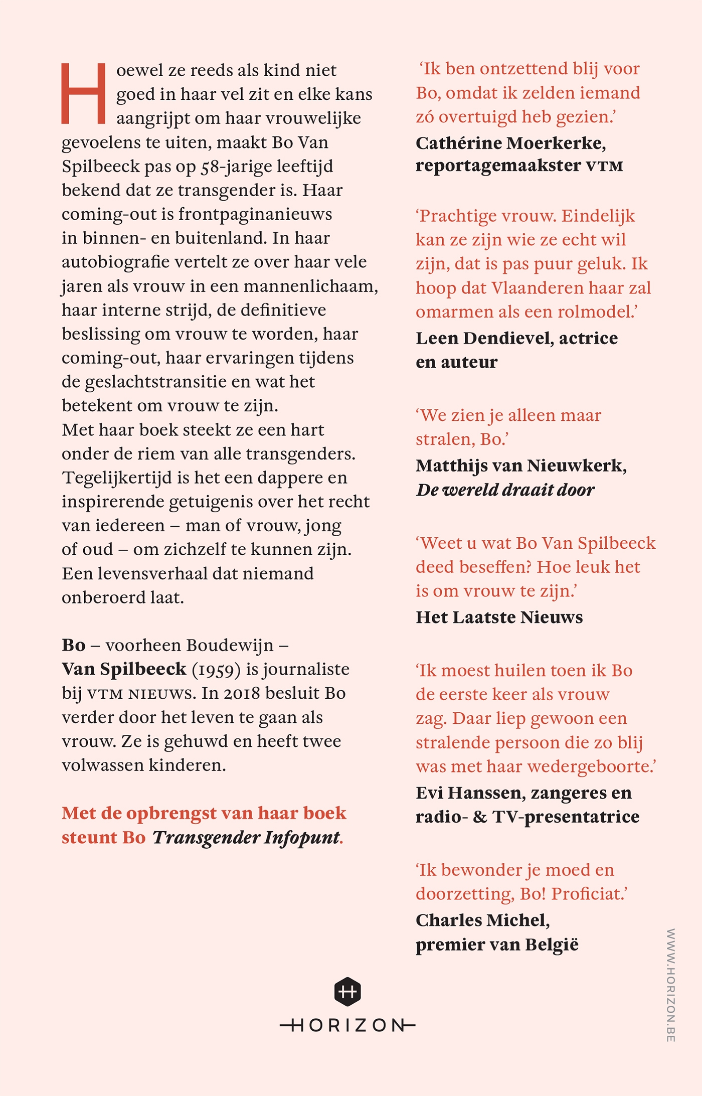 Achterkant van Bo - Eindelijk vrouw